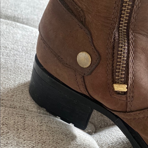 Timberland Lexiss Tall Nubuck buckle harness brown Leather riding bootsSize 9.5 - Picture 8 of 16